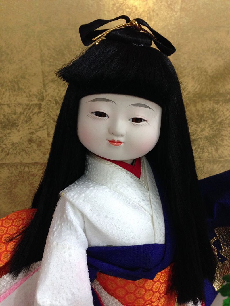 雛人形久月作ひな人形ケース入浮世人形花娘 極美品