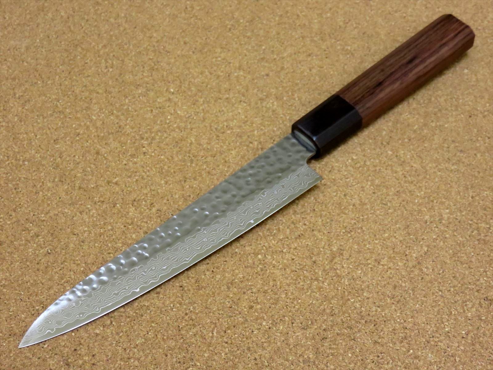 関の刃物 ペティナイフ 15cm (150mm) 富士觀 ダマスカス 45層 鎚目鍛造