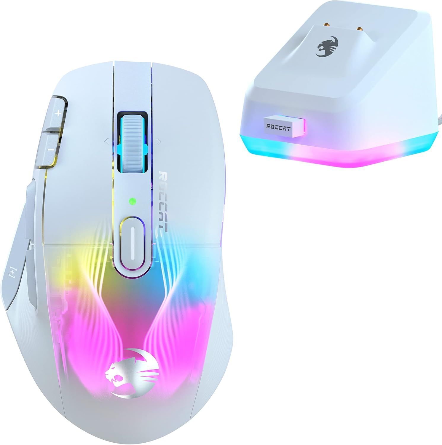 ROCCAT ゲーミングマウス Kone XP Air ワイヤレス 2.4GHz|Bluetooth ホワイト 光学式|19K|オプティカル