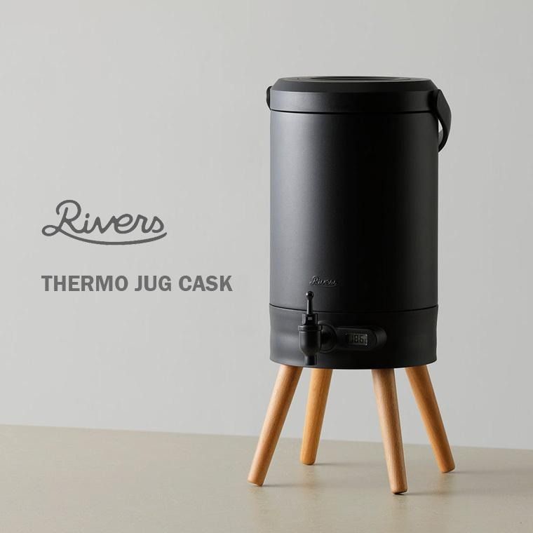 RIVERS｜リバーズ THERMO JUG CASK サーモジャグ キャスク 5000ml ウォータージャグ 保温 保冷 5L 温度計付き ウォーターサーバー
