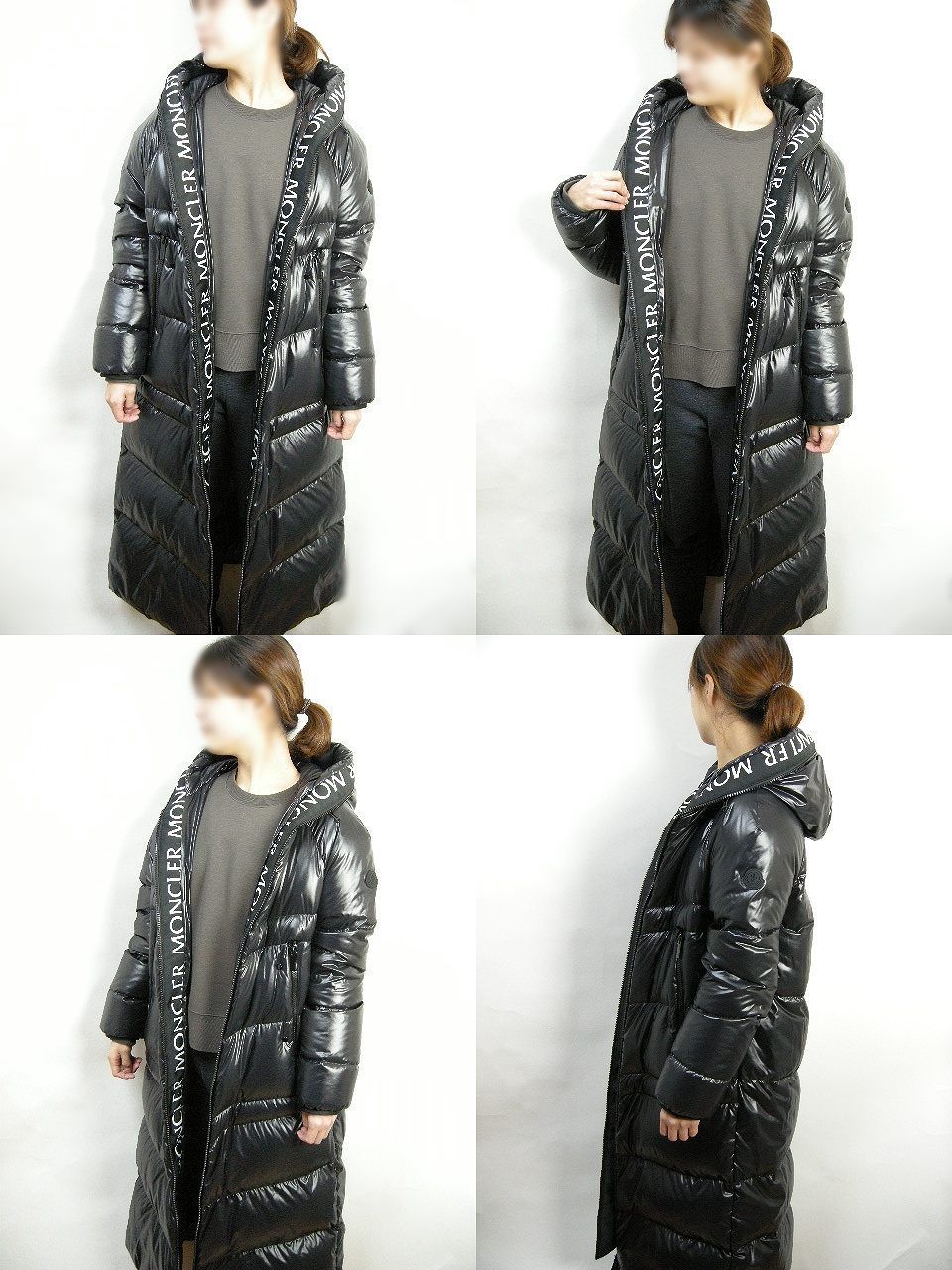 サイズ0-2□新品□モンクレール CHANON ダウンコート ブラック 