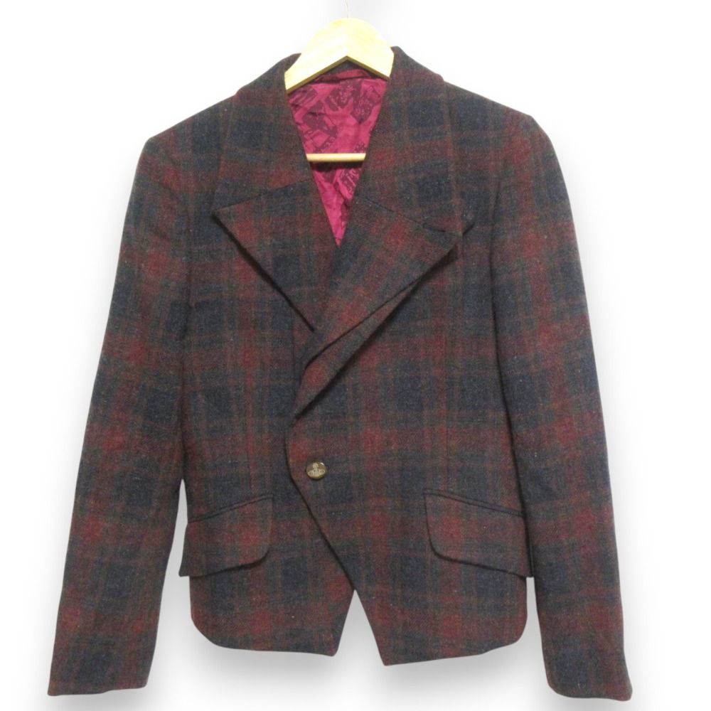 希少 Vivienne Westwood MAN テーラードジャケット チェック Vivienne WestwoodMAN ヴィヴィアンウエストウッドマン 日本製