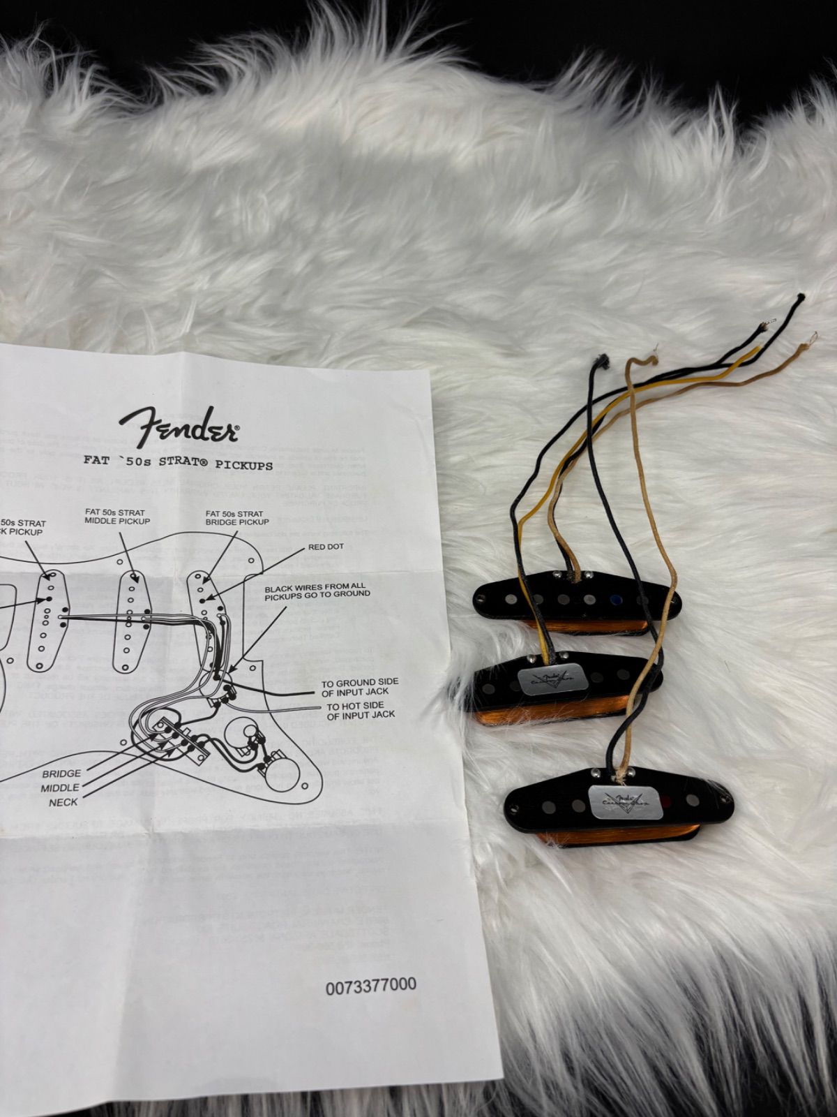 上質な Fender Custom Shop Fat 50s Stratocaster Pickup Set 帽子
