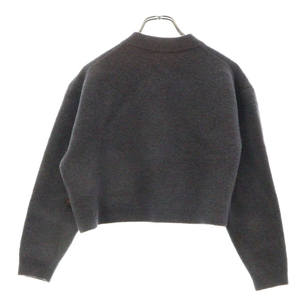 LOUIS VUITTON ルイヴィトン 23AW コンパクト ウール ニット クロップド カーディガン グレー レディース RW232W AMO FPKC17 LOUIS VUITTON (ルイヴィトン) 23AW コンパクト ウール ニット