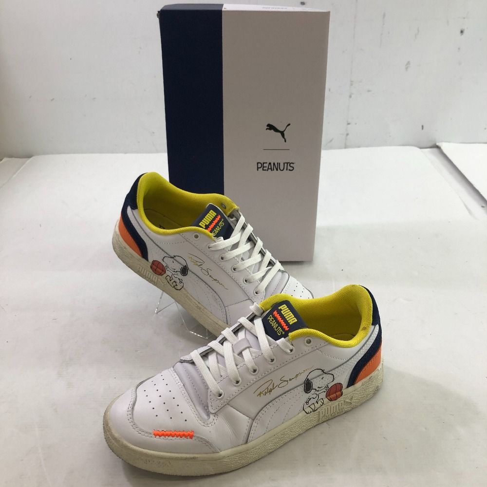 04w2097∞※【中古】 PEANUTS × PUMA RALPH SAMPSON & FUTURE RIDER ピーナッツ プーマ ラルフサンプソン  フューチャー ライダー 375516-01 ホワイト 24.5cm スヌーピー スニーカー 【八王子店】 - メルカリ