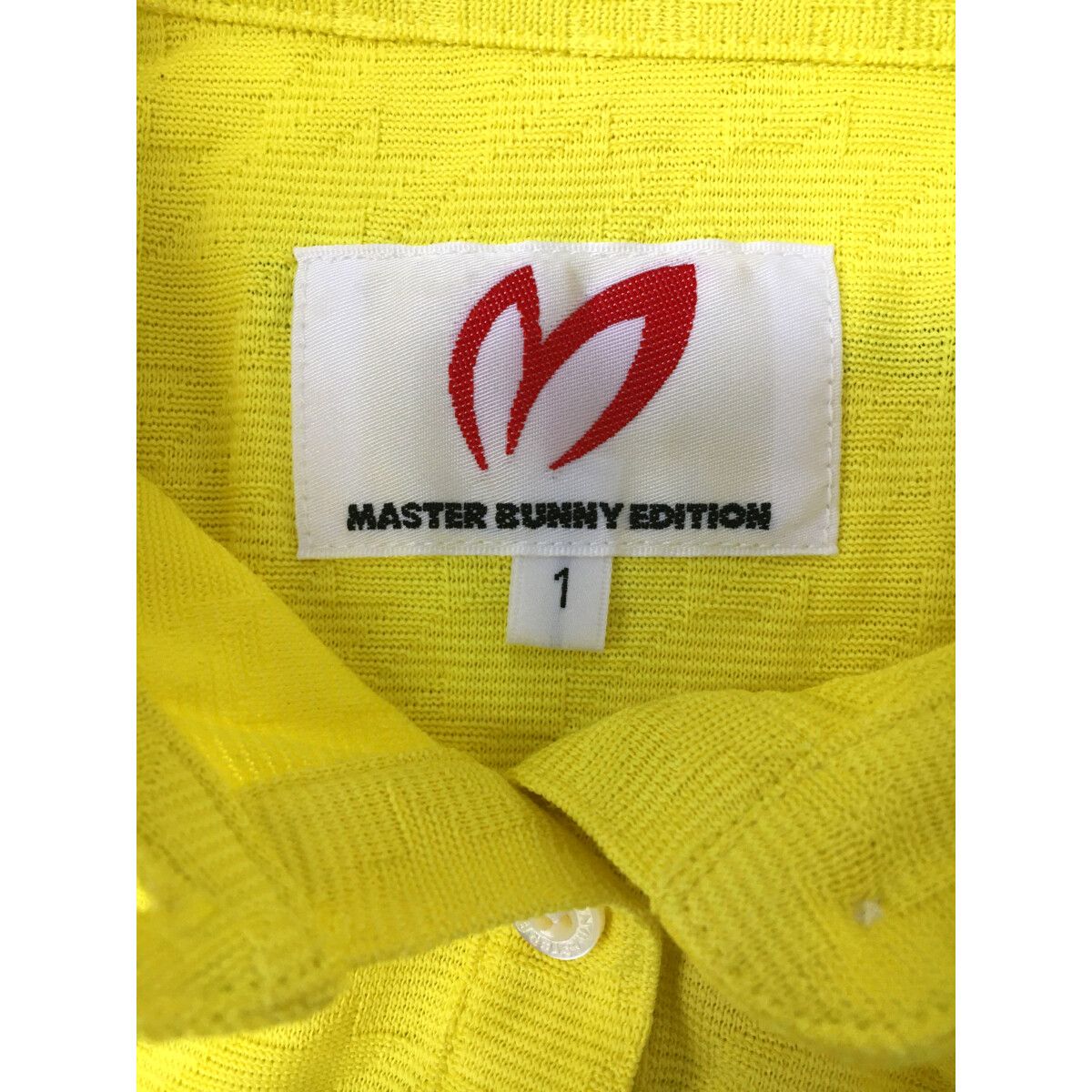 MASTER BUNNY EDITION - coco 中古 マスターバニーエディション MASTER BUNNY EDITION レディース 半袖ポロシャツ 1(M) 黄 イエロー 千鳥格子 MASTER BUNNY EDITION - coco 中古 マスターバニーエディション