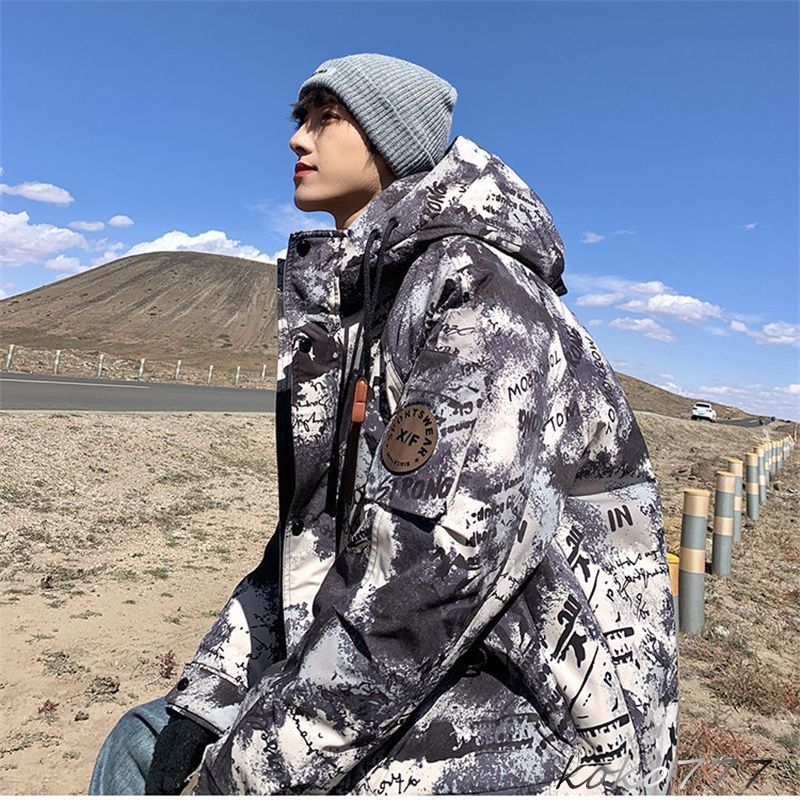 MONCLER 迷彩柄 ナイロンジャケット　6 MONCLER 迷彩柄フードナイロンジャケットサイズ6 MONCLER 迷彩柄