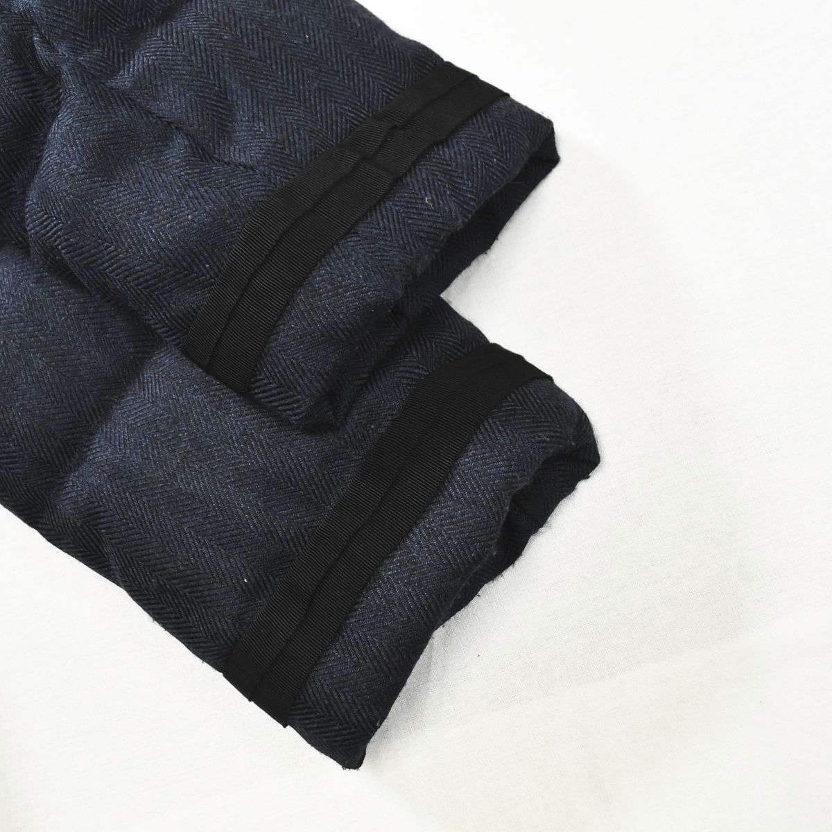 上質】 ランバン オン ブルー LANVIN en Bleu ヘリンボーン柄