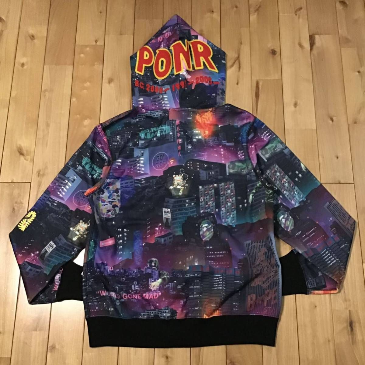 NEON TOKYO シャーク パーカー Lサイズ shark full zip hoodie a  