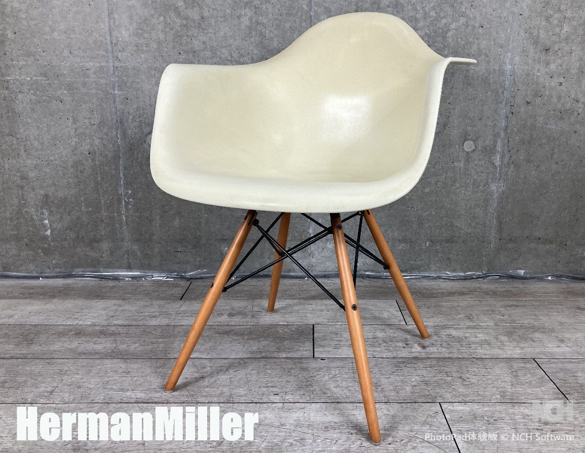 ハーマンミラー　現行　ドゥエルレッグベース HermanMiller/ハーマンミラー□イームズ アームシェルチェア
