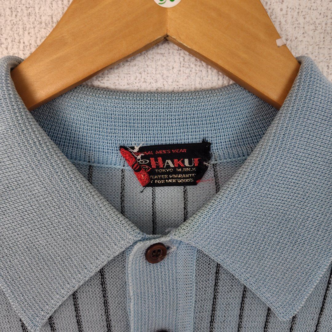 90s vintage ポロシャツ ニットシャツ シースルー シティーボーイ
