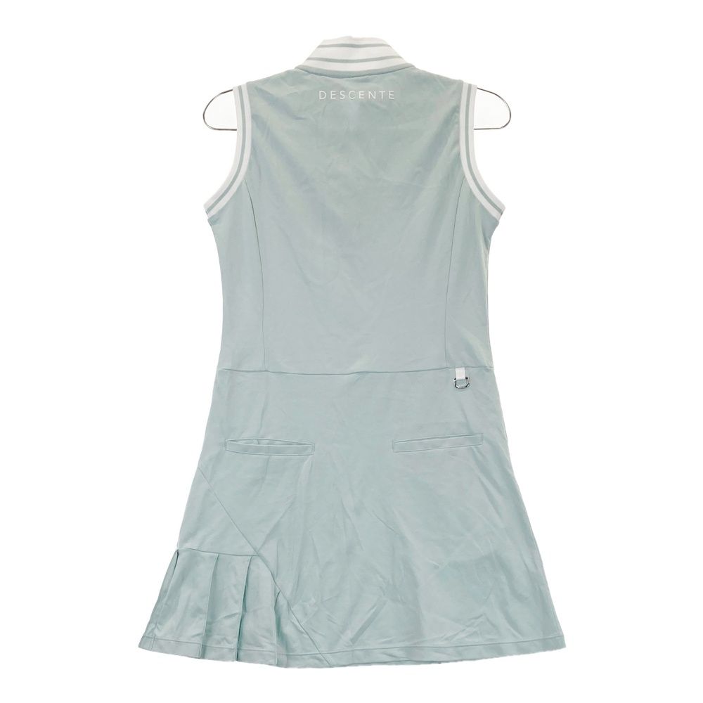 サイズ S DESCENTE GOLF デサントゴルフ 2025年モデル ハーフジップ ノースリーブワンピース グリーン系 240101530177 ゴルフウェア レディース ストスト