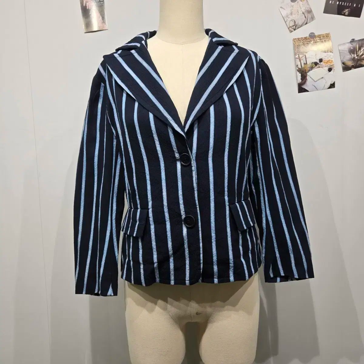 スポットマックス ストライプ ボーダー柄 ジャケット ブレザー MAX MARA マックスマーラ