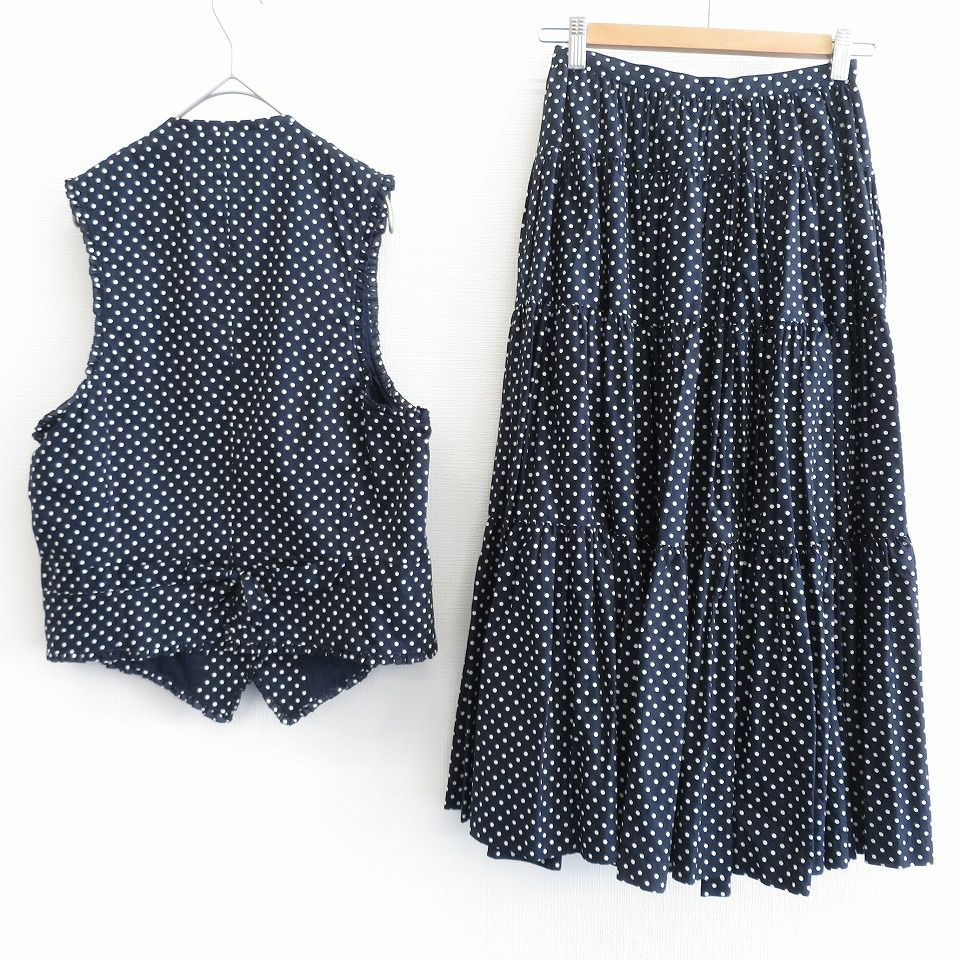 インゲボルグ INGEBORG ドット セットアップ スカートスーツ インゲボルグ INGEBORG ドット セットアップ スカートスーツ