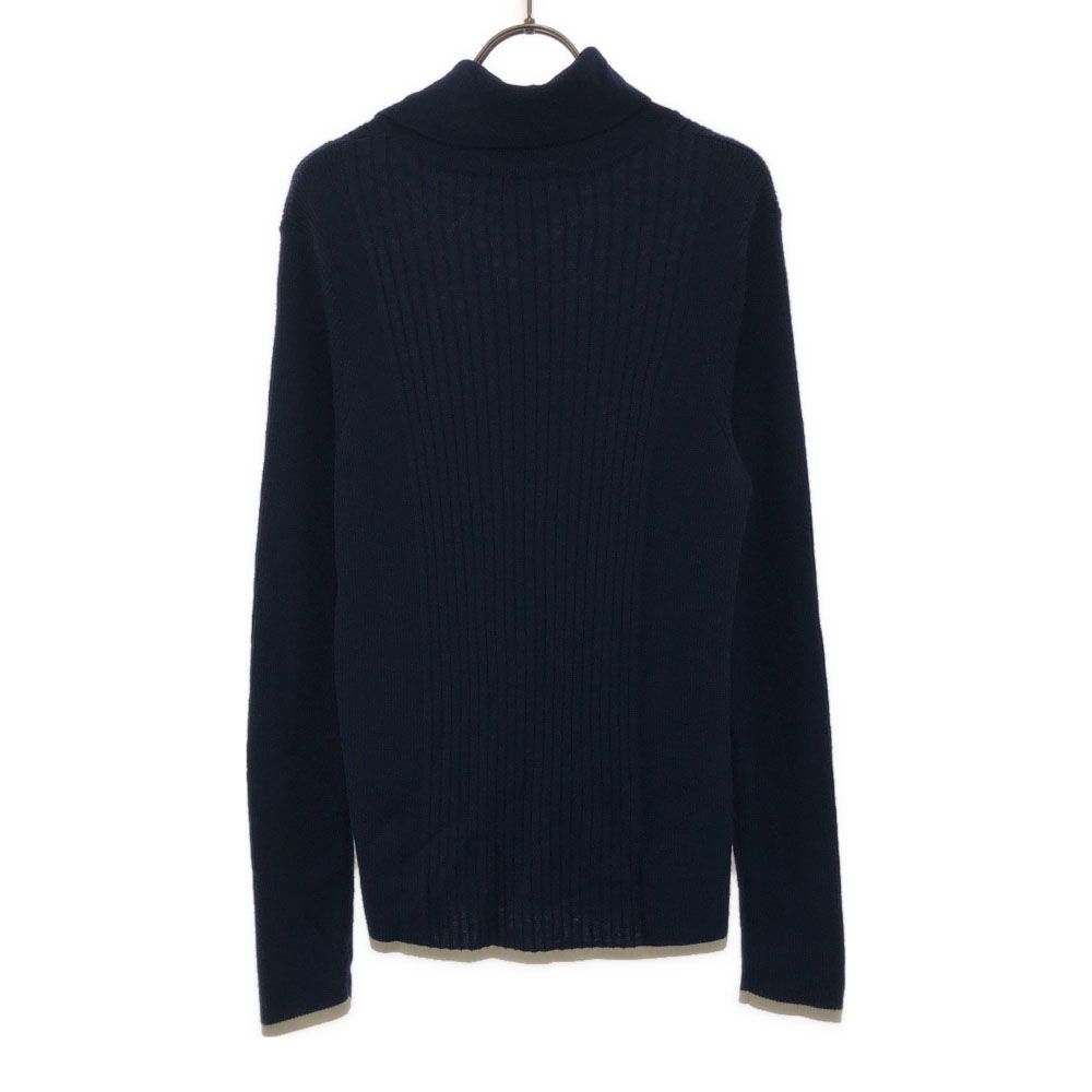 未使用 キャロウェイ Callaway メンズ ニットセーター M カシミヤ入り キャロウェイ 未使用 ウールブレンド ロゴ刺繍 ゴルフ 長袖 切り込み