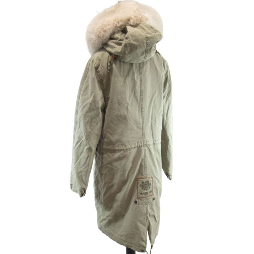 美品 Mr&Mrs Italy ミスターアンドミセス ARMY PARKA PATCH MINK FOX