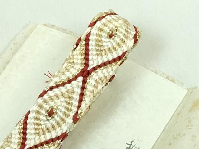 平和屋本店□極上 有職組紐道明 帯締め 唐組 桐壺 金糸 宮内庁御用  