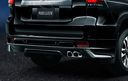 送料無料【新品】モデリスタ 150系プラド リアスカート 黒202ブラック 
