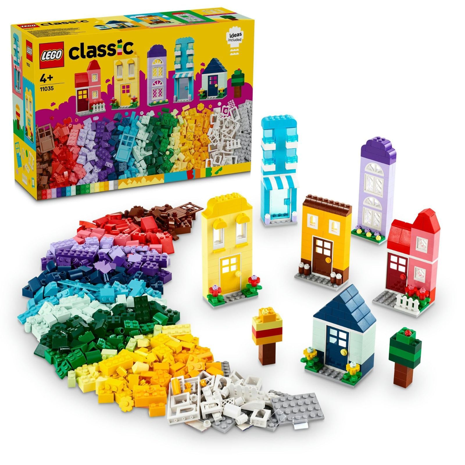 数量 レゴ LEGO クラシック おうちをつくろう おもちゃ 玩具 誕生日 プレゼント ブロック 知育 女の子 男の子 子供 4歳 5歳 6歳 街づくり 11035