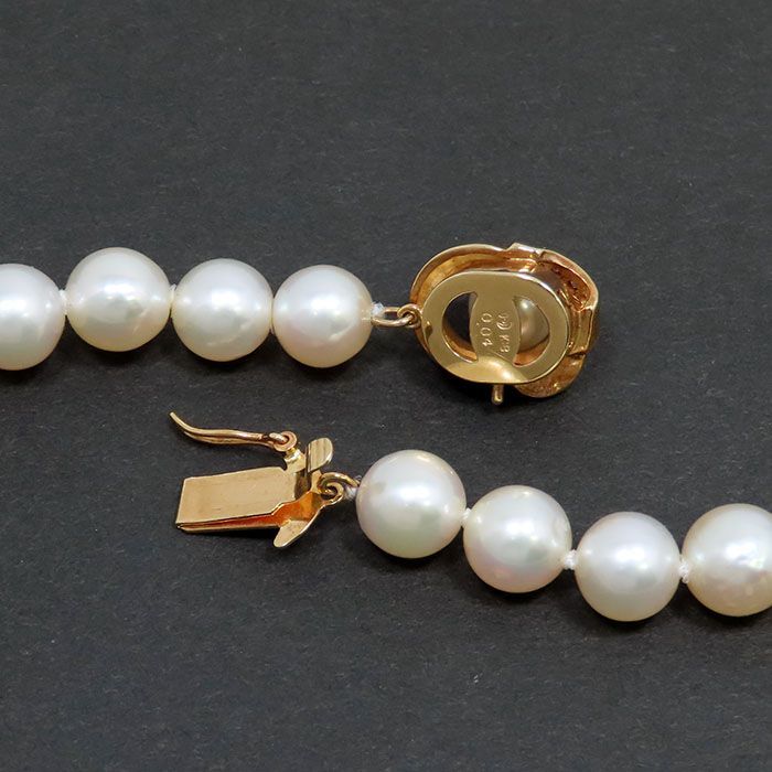⭐️未使用級⭐️TASAKI パールネックレス TASAKI タサキ パール ダイヤ ネックレス K18YG 750 イエロー