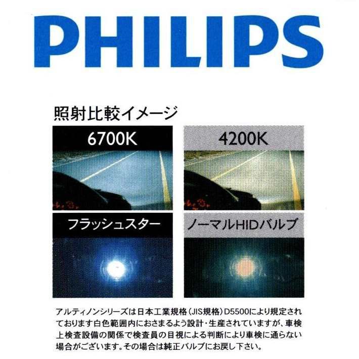 パッケージ難あり レターパック発送日本正規品 PHILIPS フィリップス アルティノン 純正交換用 HIDバルブ フラッシュスター D2R 6700K  85126FSX2（ 本体は85126FSJと同スペック ） - メルカリ