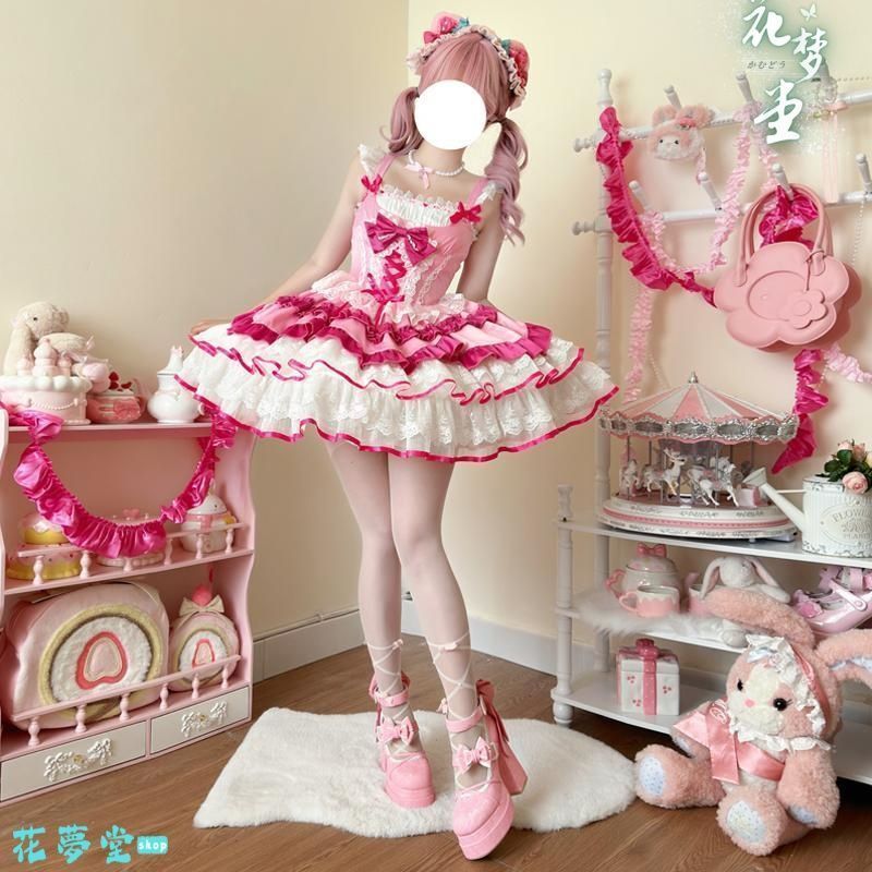 何でも揃う。 25年 ♥コスプレ ドレスロリータセット 仮装 オリジナル 洋服 ロリータ ワンピース フリル 撮影会 舞台 イベント 原野空間-32