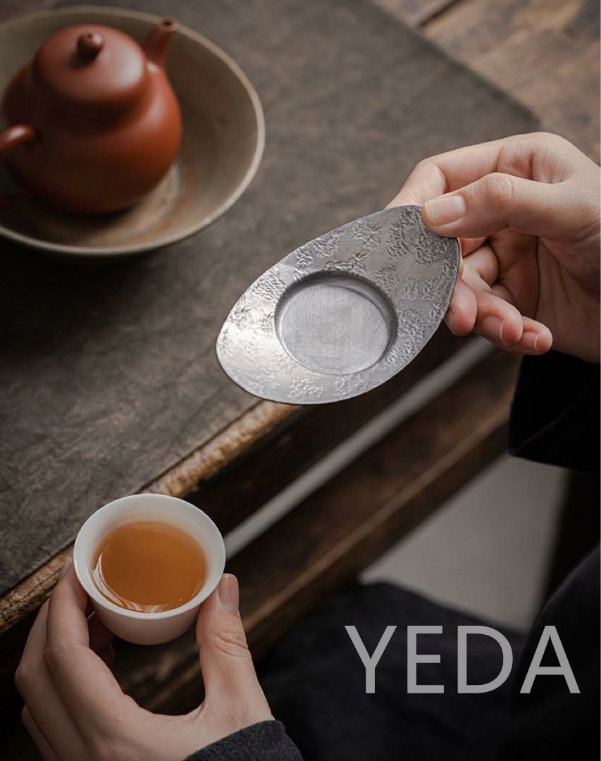 純錫茶托5枚セット　ぽちゃです！ 純錫茶托5枚セット ぽちゃ様専用です！ - メルカリ