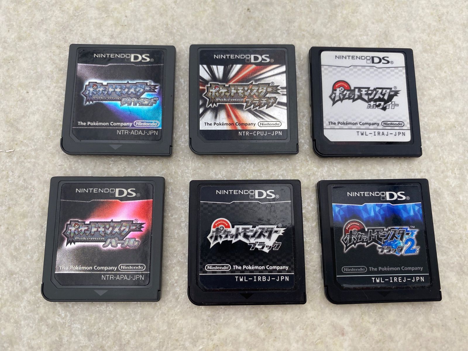 ポケットモンスター 動作品 DS ソフト6点