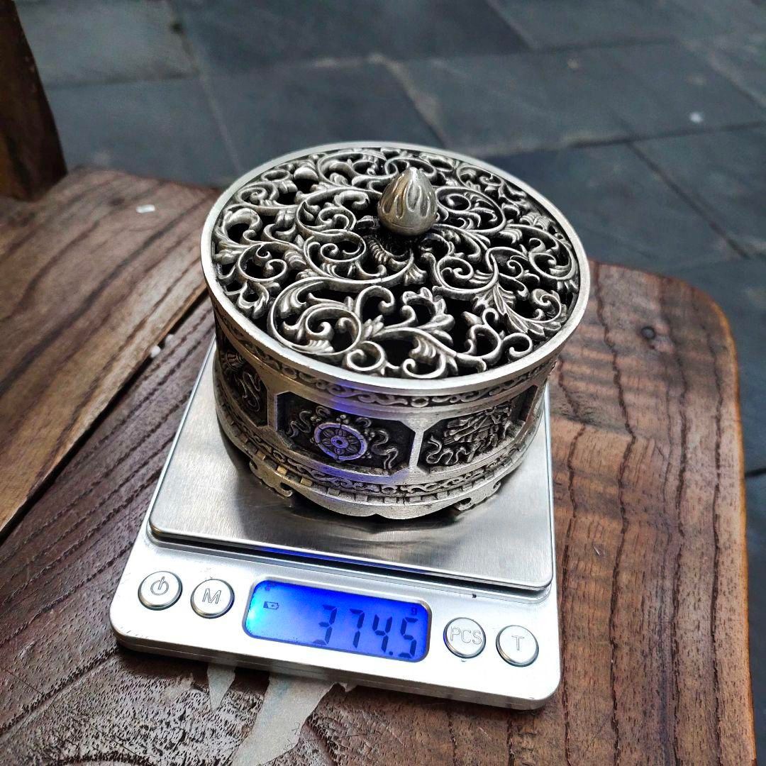 銅細工 家盤香炉 檀香 線香薫炉 香道具 装飾品 工芸品 美術品