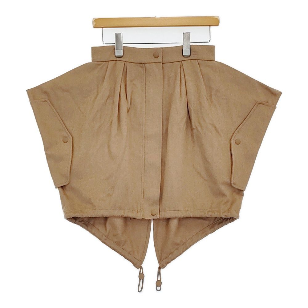 MAX MARA ピュアキャメルショートスカート 定価145200円 サイズ40 ミニスカート キャメル レディース マックスマーラ 5-0905T♪
