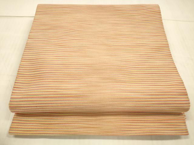 平和屋着物○爪搔き本綴れ 八寸名古屋帯 枝花文