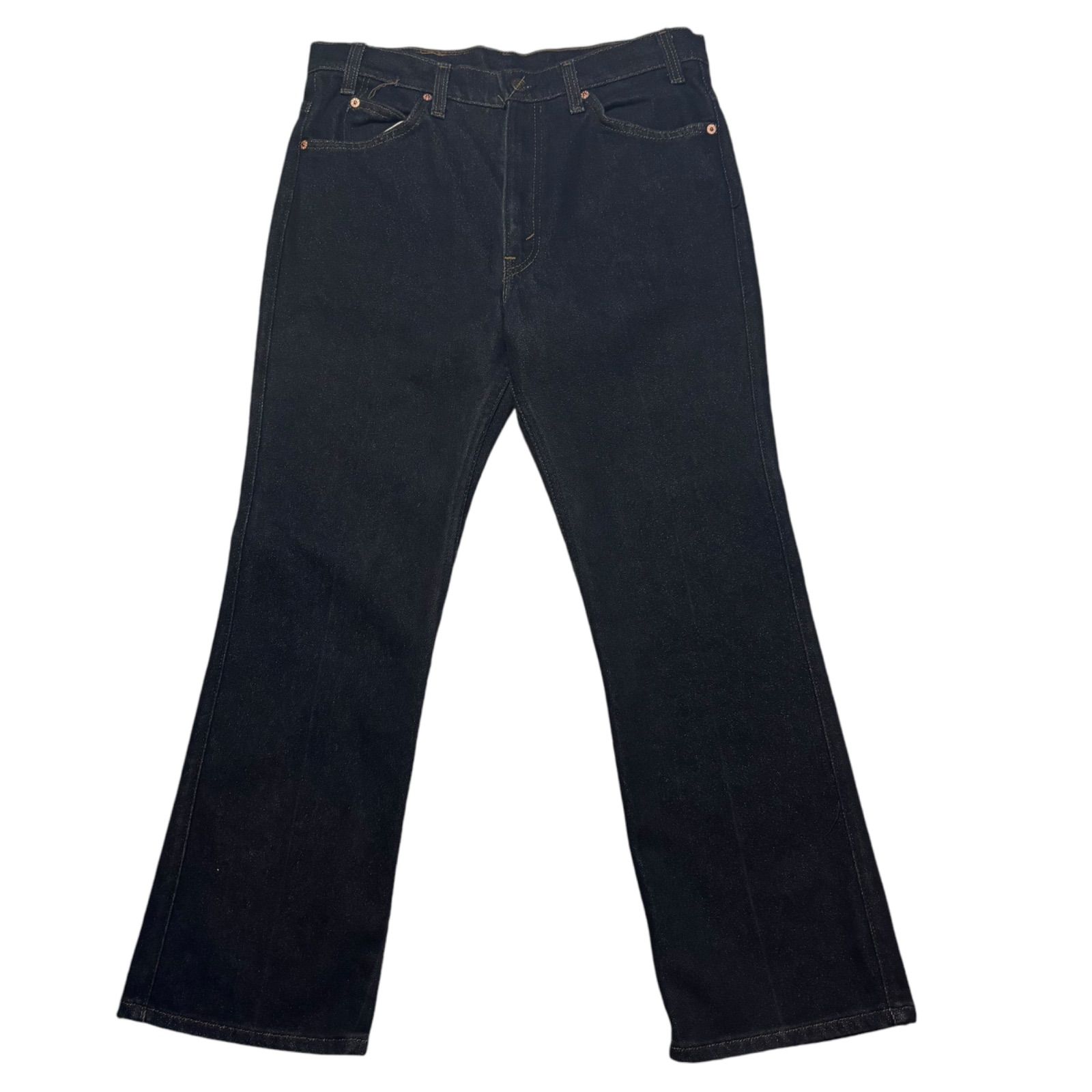 B471】90s Made in USA Levi's 517 Black Denim Yarn-dyed