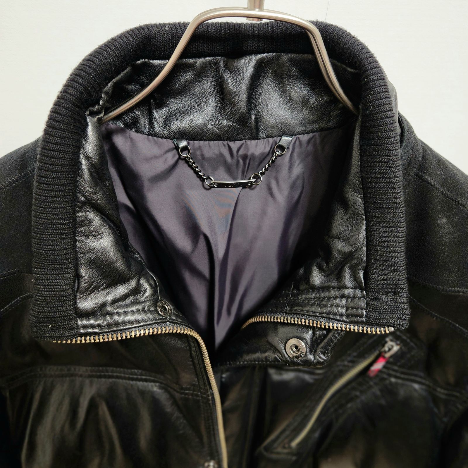 美品＊VERRI (ヴェリー) レザーダウンジャケット - メルカリ