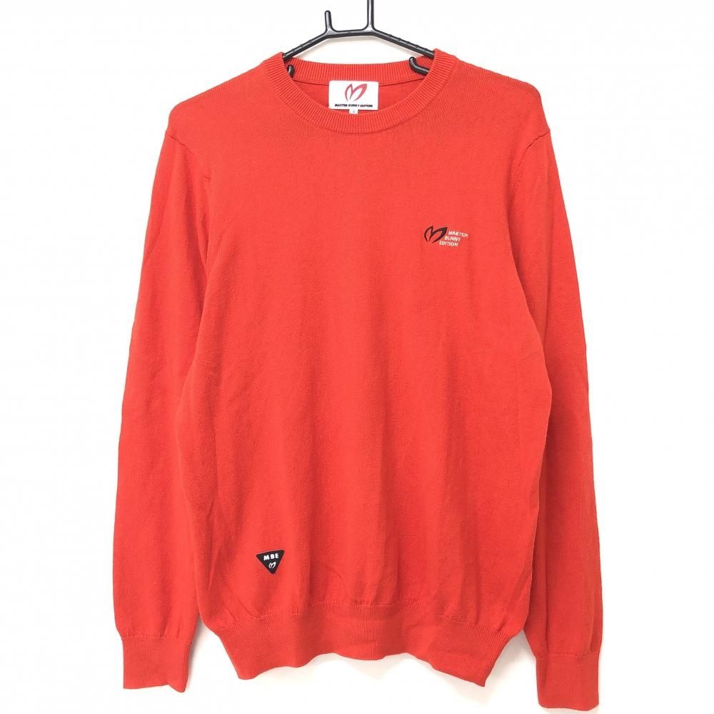 MASTER BUNNY EDITION 赤 セーター MASTER BUNNY EDITION マスターバニー セーター レッド 透かし