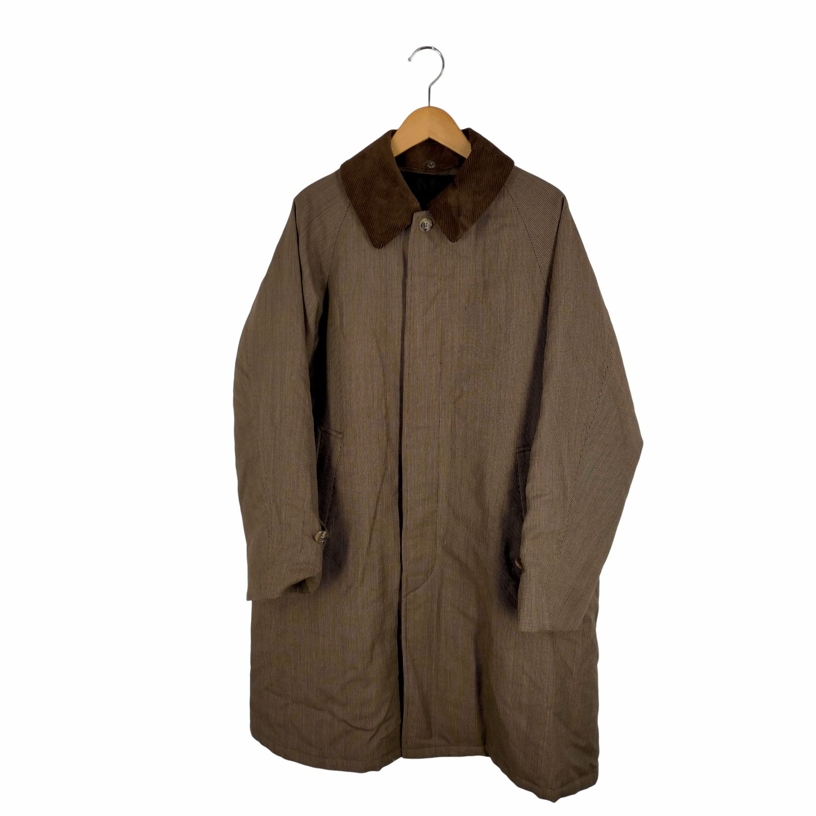 スティーブンアラン Steven Alan MELTON PATCH BAL COLLAR COAT 襟コーデュロイ切替 ステンカラーコート メンズ  JPN：M - メルカリ