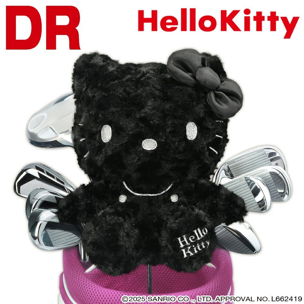 KittyブラックD ハローキティ ブラックver. ヘッドカバー ドライバー用（460cc