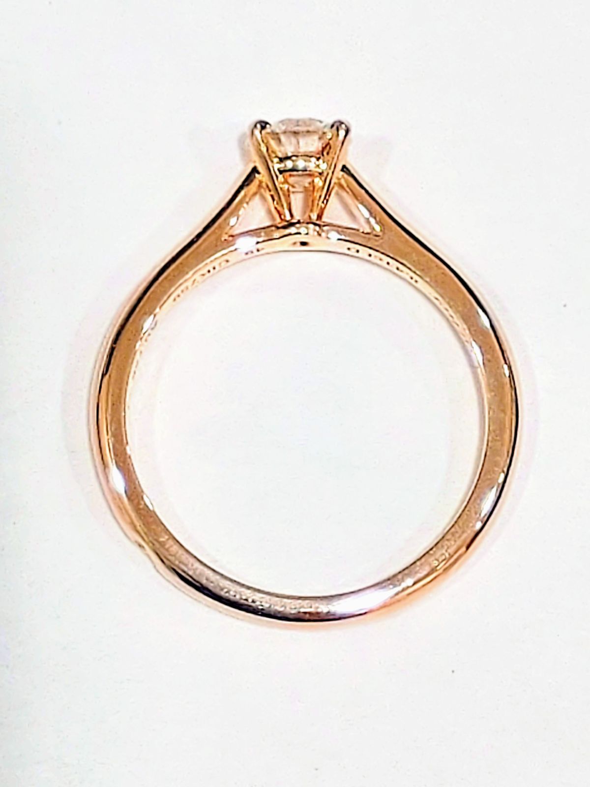 Au750 Cartier カルティエ ソリテール ダイヤモンド 0.41ct リング