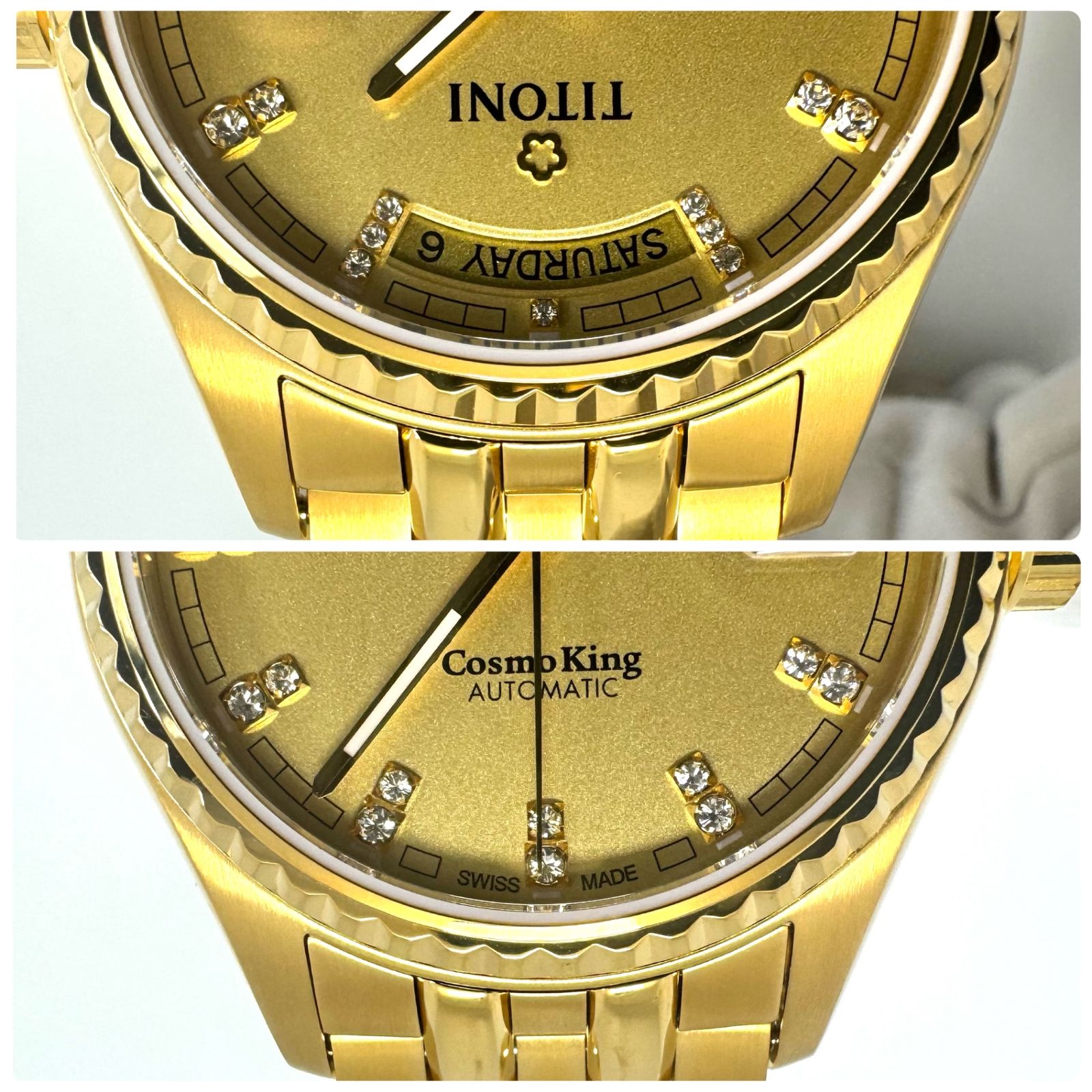 未使用】腕時計 メンズ チトニ TITONI コスモキング 797G-306 自動巻