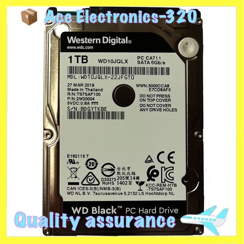 Western Digital WD10JQLX 1TB 7200RPM 32MB SATA 2.5 ラップトップ HDD ハードディスク ドライブ