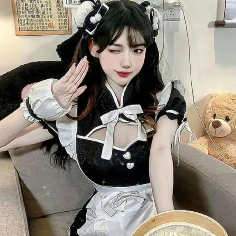 新品☆髪飾り付❗大きめLサイズ❗❗】セクシー♥️チャイナ コスプレ 