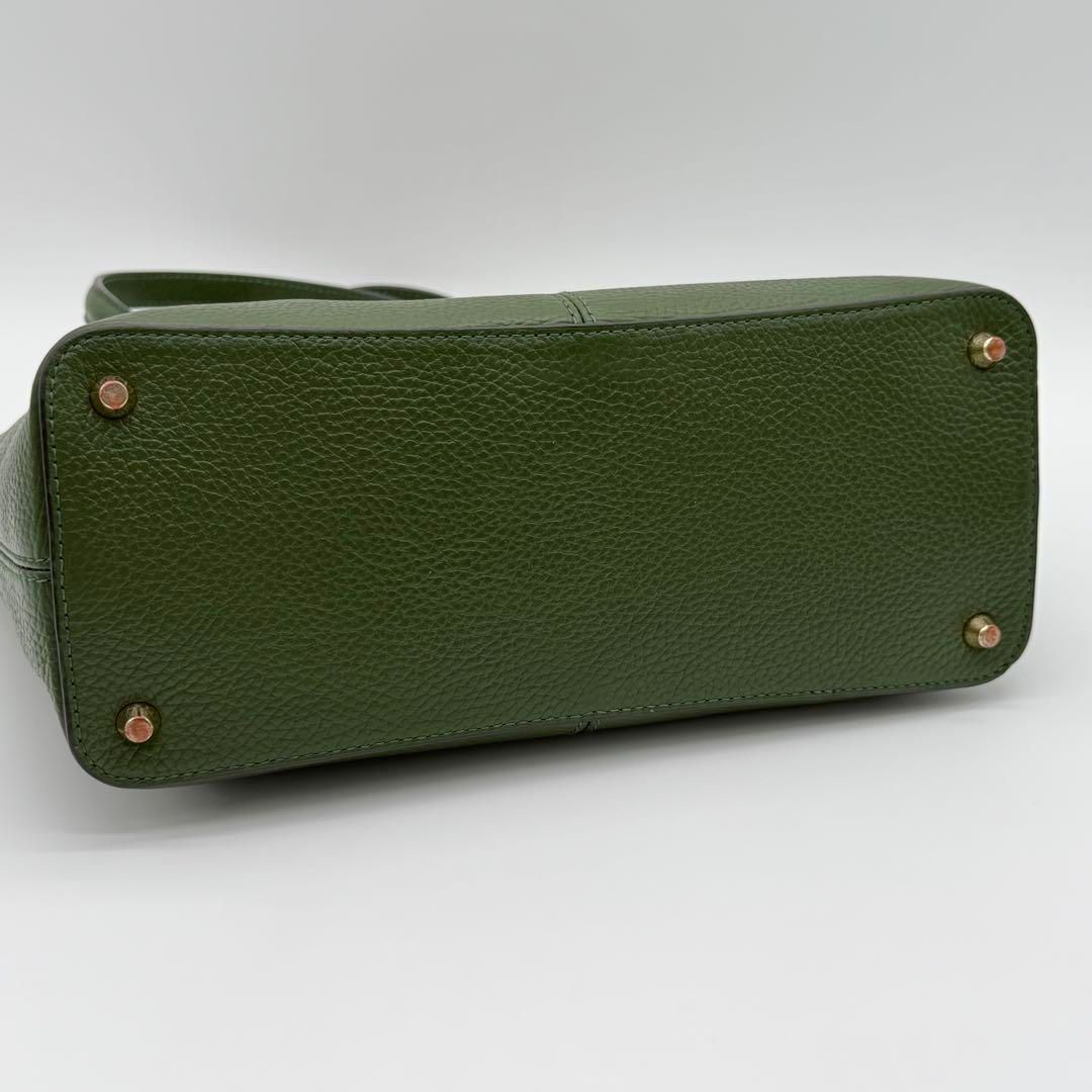 【極美品】FURLA ダフネ ハンドバッグ 2way ショルダーバッグ 緑色 FURLA - 【極美品】FURLA ダフネ ハンドバッグ 2way ショルダー