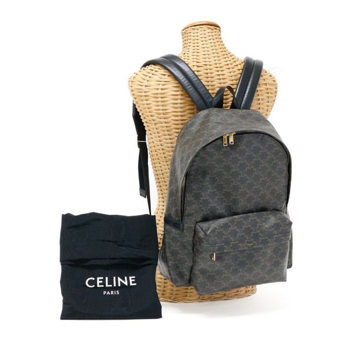 CELINE バックパック / トリオンフキャンバス＆カーフスキン バックパック / トリオンフキャンバス & カーフスキン - ブラック | CELINE