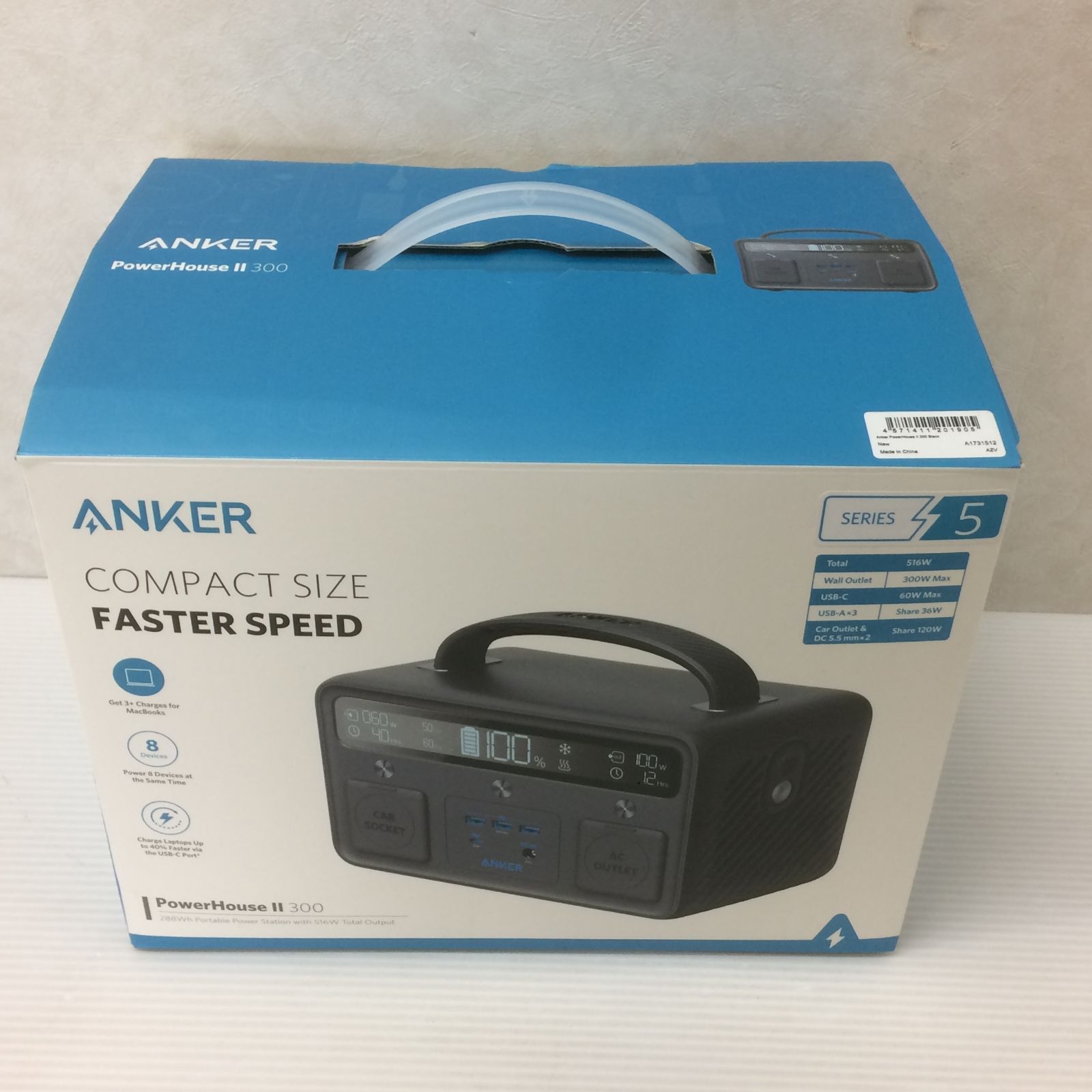 アンカー Anker Japan ポータブル電源 PowerHouse ll 300 外箱ダメージあり smkdetc086911