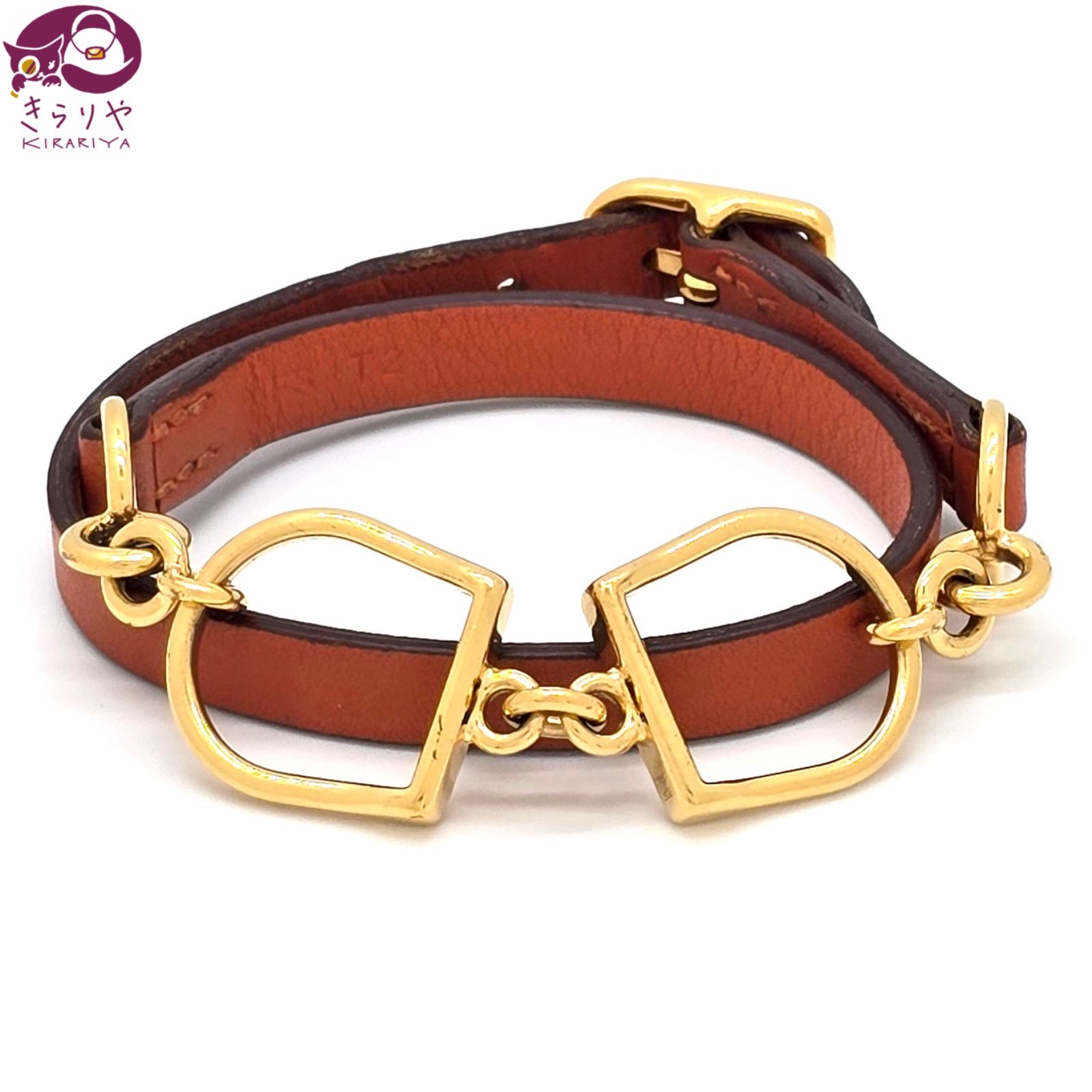 HERMES エルメス レザーブレスレット エトリエ ドゥブルトゥール