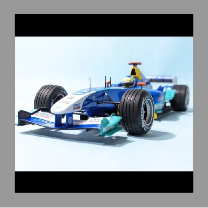 青いフェラーリ ミニチャンプス 1/18 ザウバーC23 フィジケラ