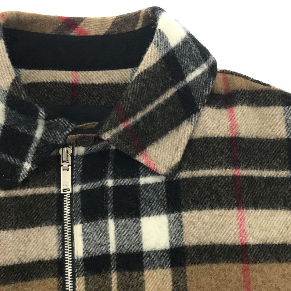 we11done (ウェルダン) CAMEL WD CHECK ANORAK WOOL SHIRT