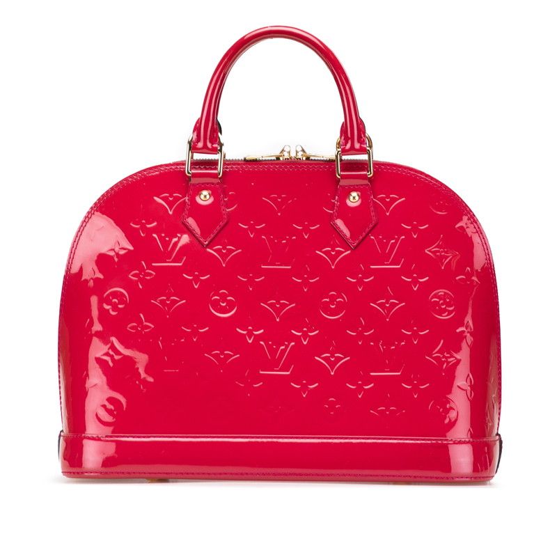 ルイ ヴィトン モノグラム ヴェルニ アルマPM M91693 ルージュグル  