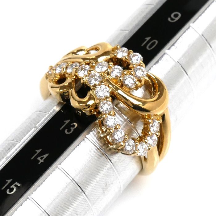 LANVIN ランバン K18YG イエローゴールド リング・指輪 ダイヤモンド  