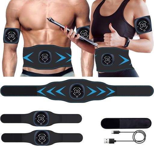 ✨早い者勝ち✨EMS腹筋ベルト フィットレスベルト 筋トレ器具 ジェル