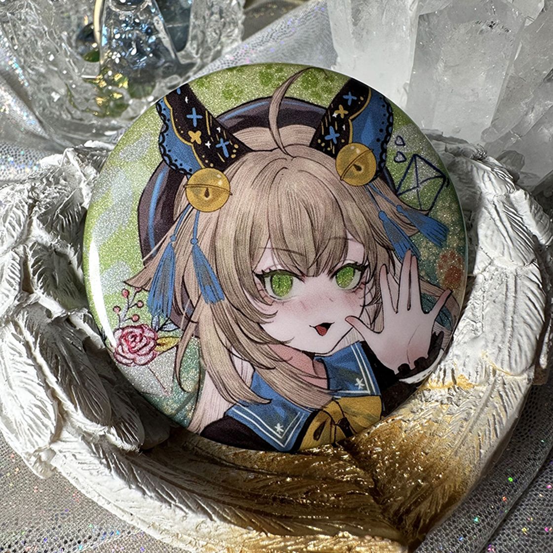 缶バッジ　原神　綺良々 公式正規品 原神 綺良々 麗しき怪傑 缶バッジ 新衣装